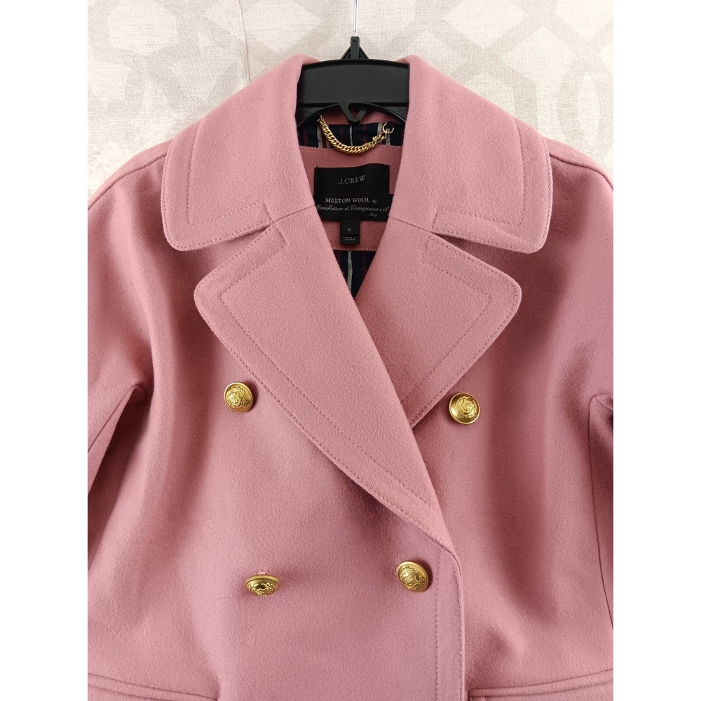 JCrew Blazer Womens 0 Pink Melton Wool Sport Jacket - Picture 5 of 8